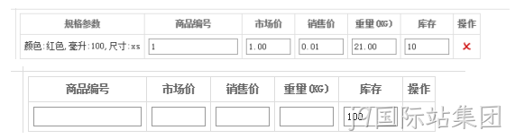 商品规格