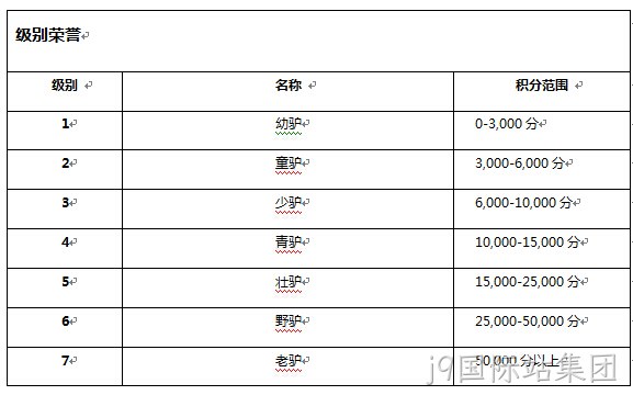 j9国际站集团级别系统